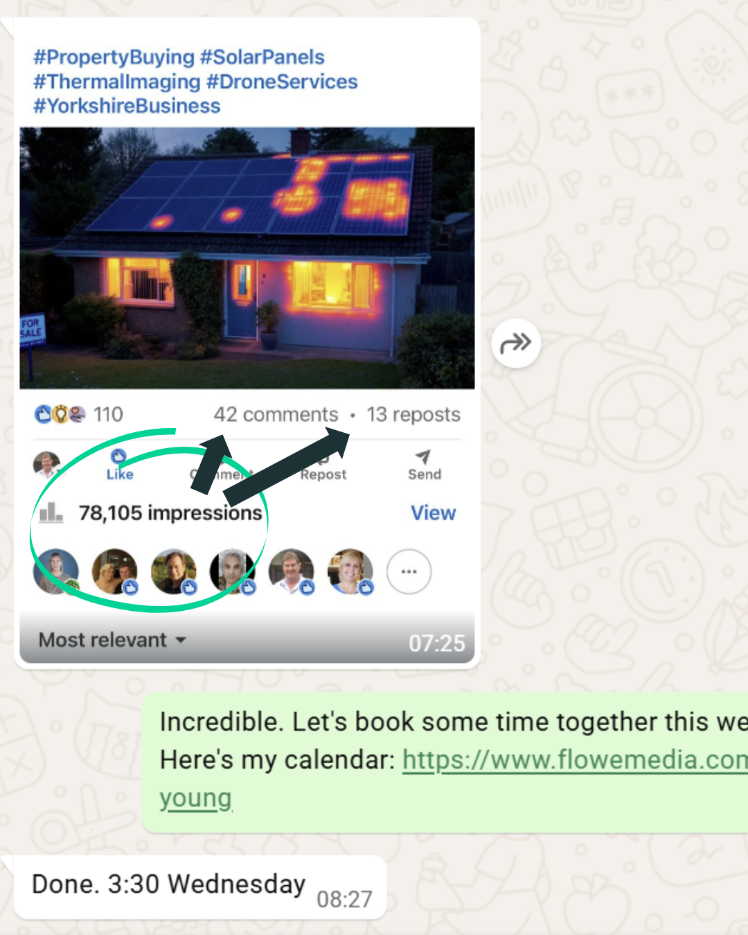 small local business linkedin posting viral post