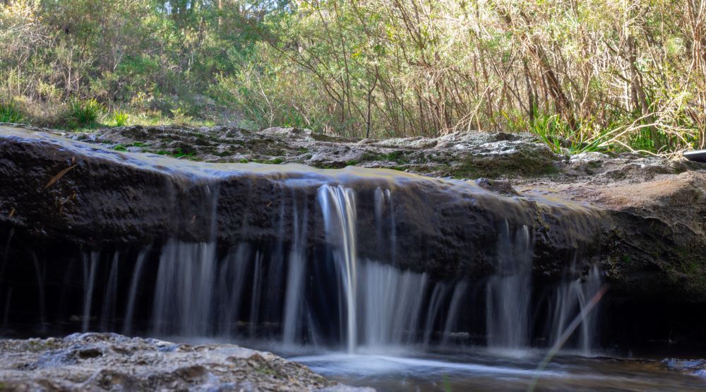 A Small Waterfall is Surrounded by Trees — Prime Built in Colo Vale, NSW