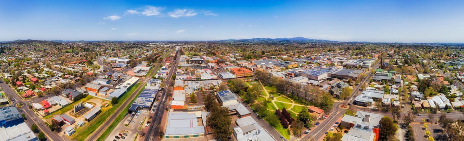 An Aerial View of a City With Lots of Buildings and Trees — Prime Built in Robertson, NSW