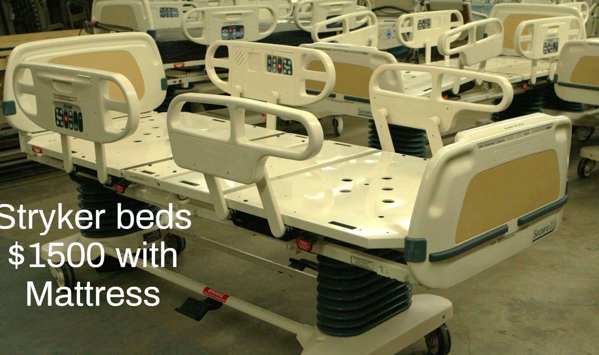 A bunch of stryker beds for sale for $ 1500 with mattress