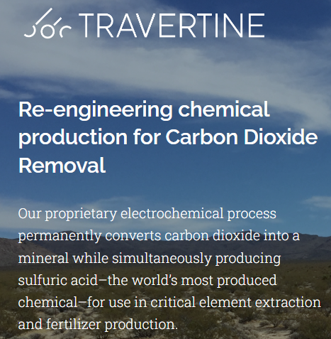 Help Us Help Travertine: Re-engineering Carbon Dioxide Removal