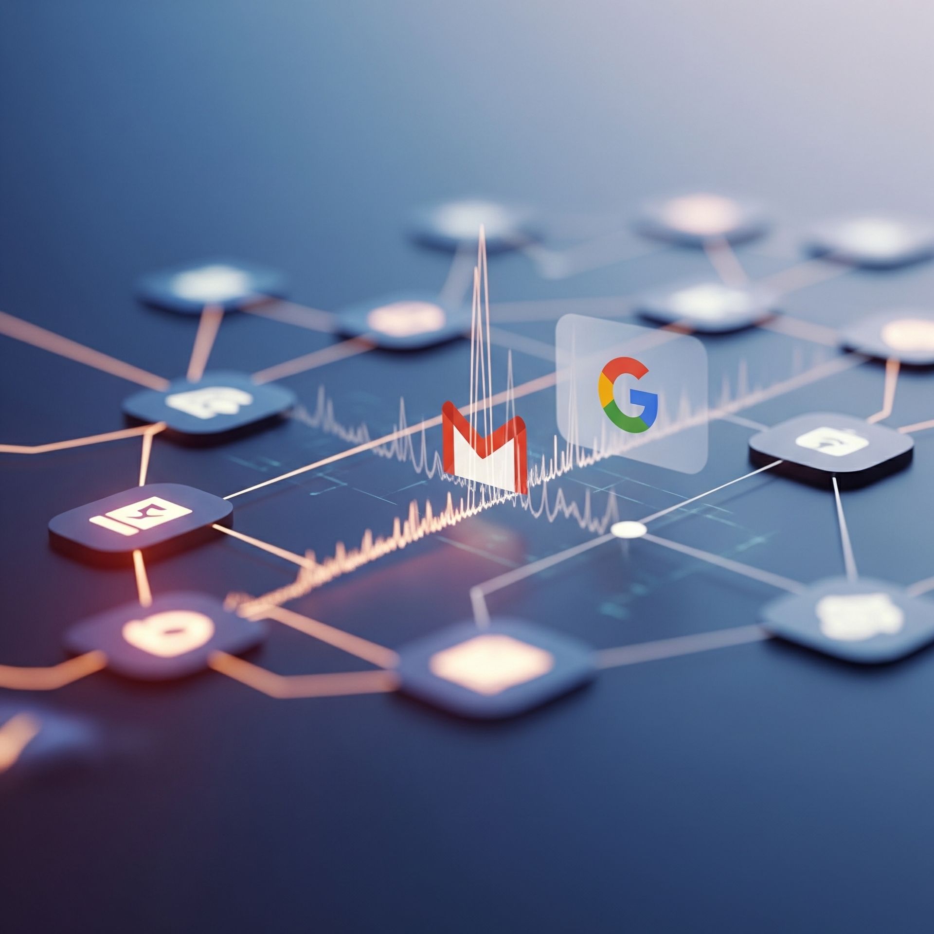 A google logo is surrounded by other google logos