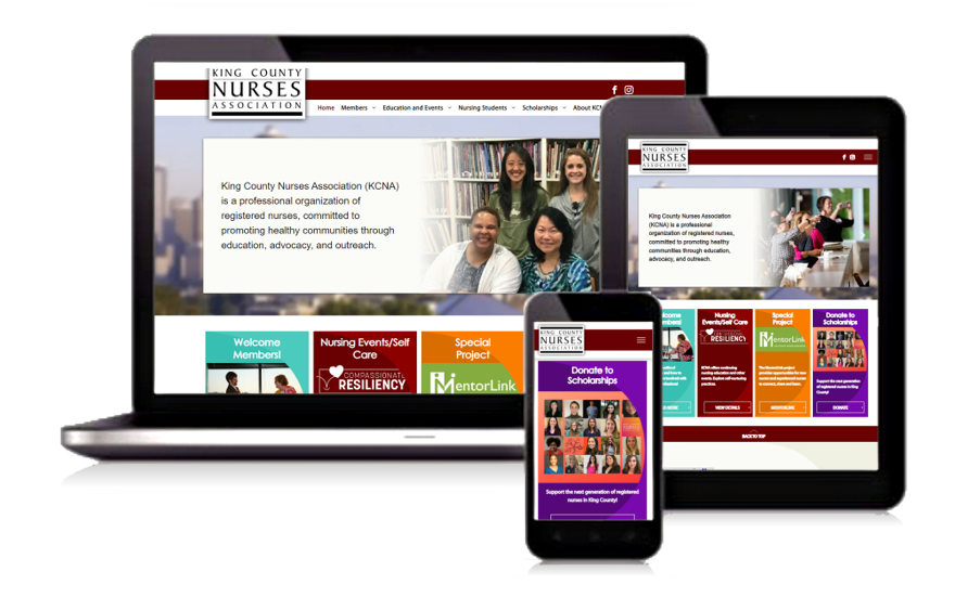 Nursing Association Website Design
