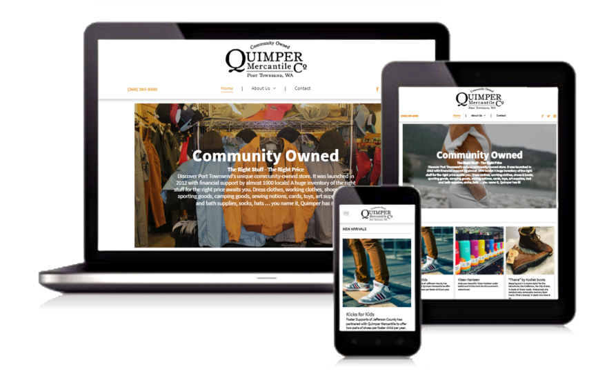 Quimper Mercantile Company Website