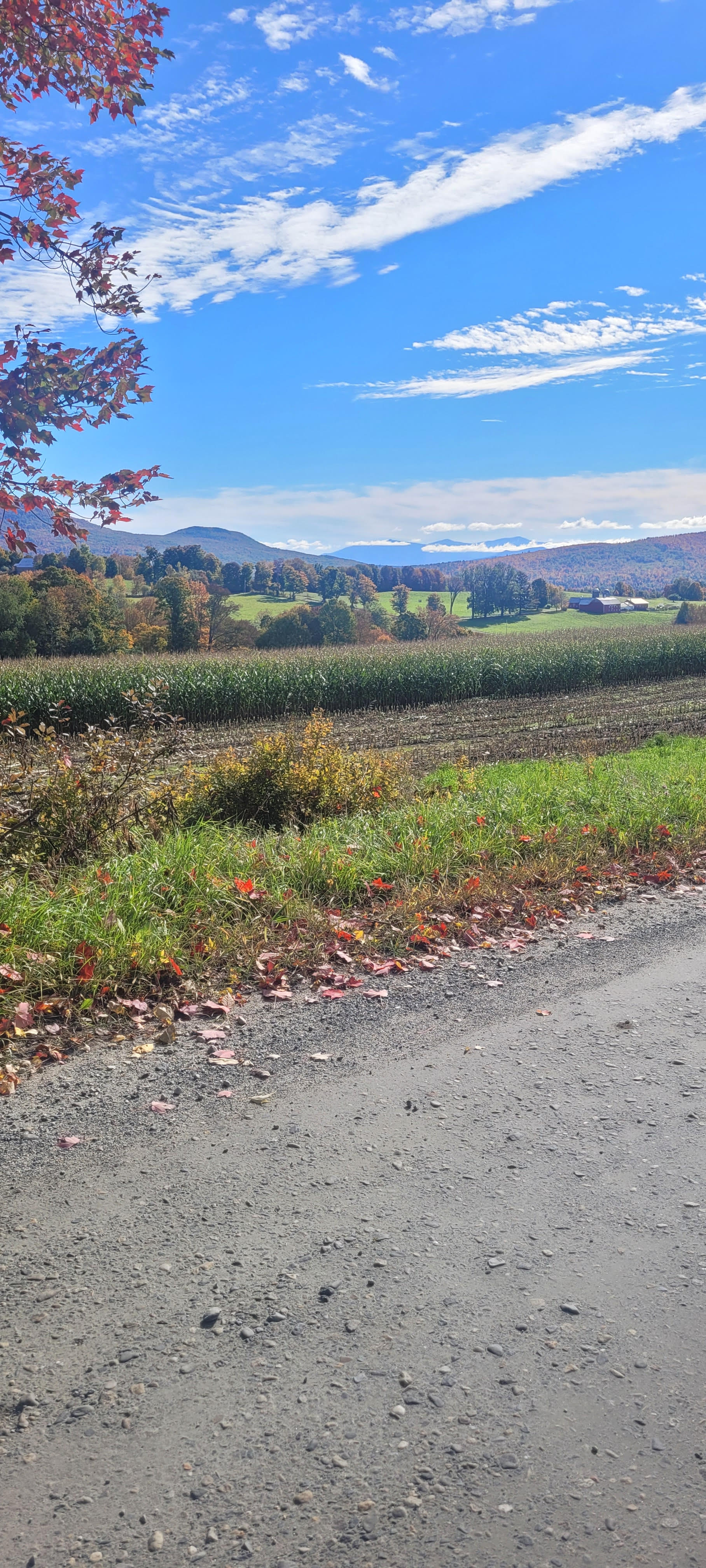 looking across to the mountains in the town of Kirby