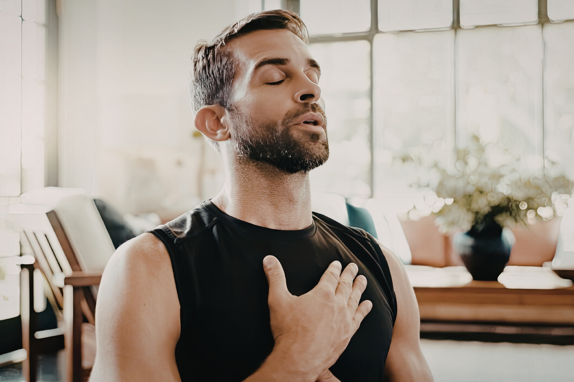 A man is getting a massage at a spa.