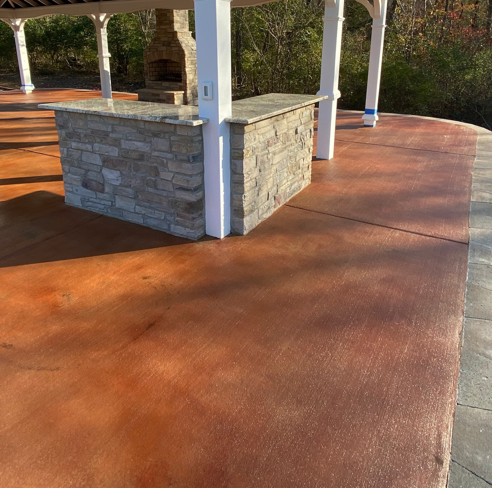 epoxy stained patio