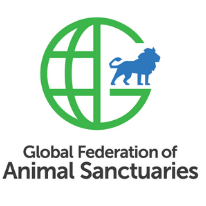 The logo for the global federation of animal sanctuaries