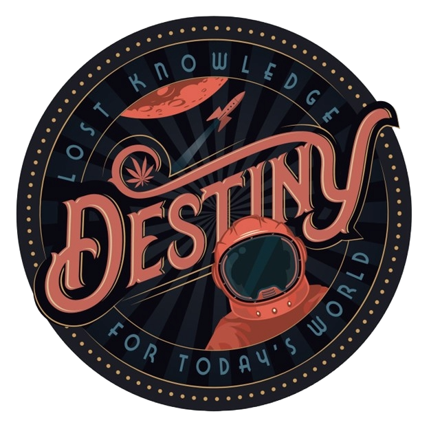 A logo for lost knowledge destiny for today 's world