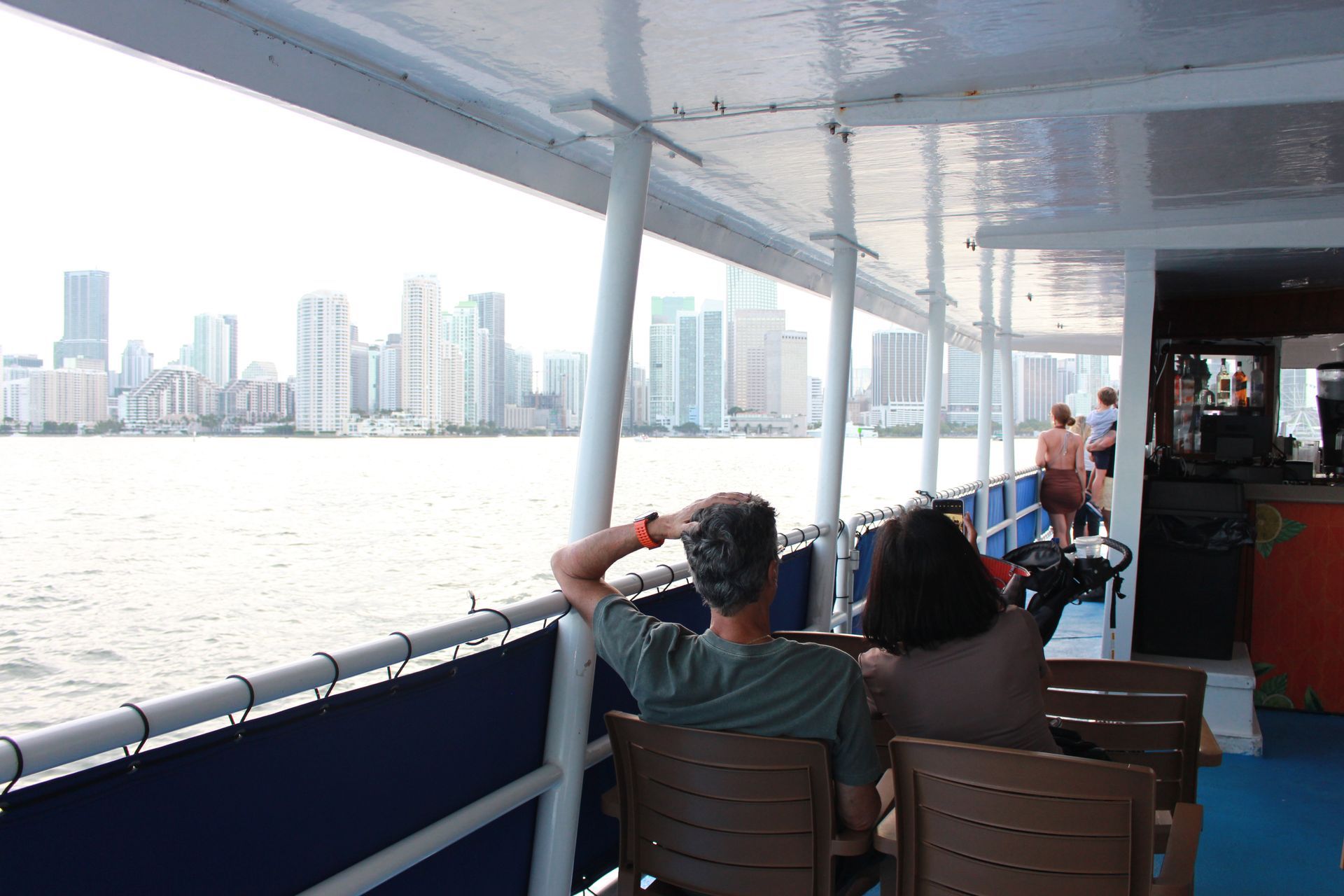 First level of the Miami Sightseeing Skyline Boat cruise schedule departing from Bayside Marketplace