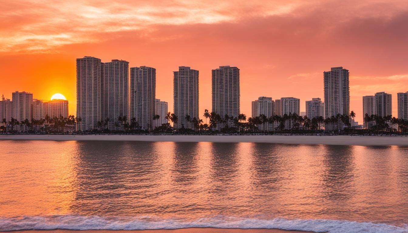 Miami Sunset on Biscayne Bay
