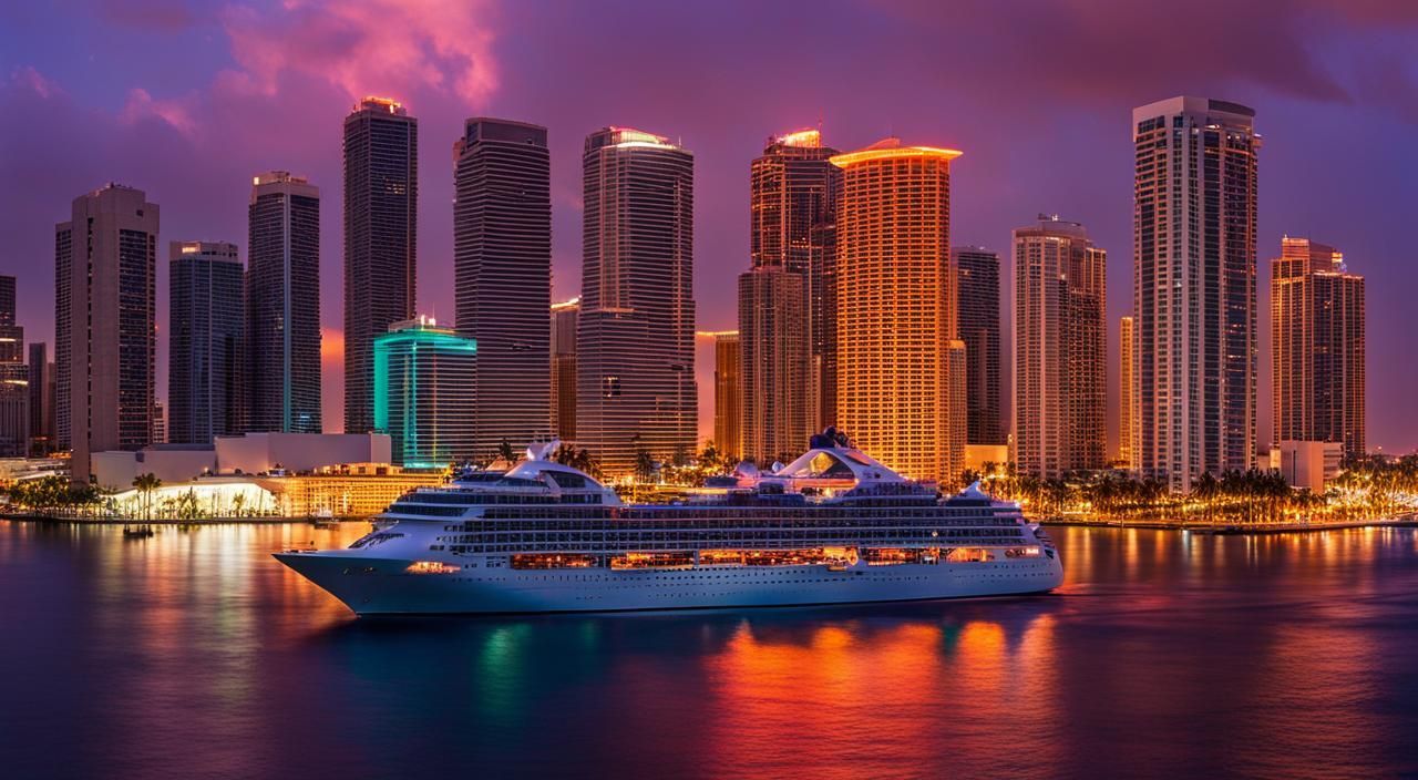 Cruise Ships in the Port of Biscayne Bay