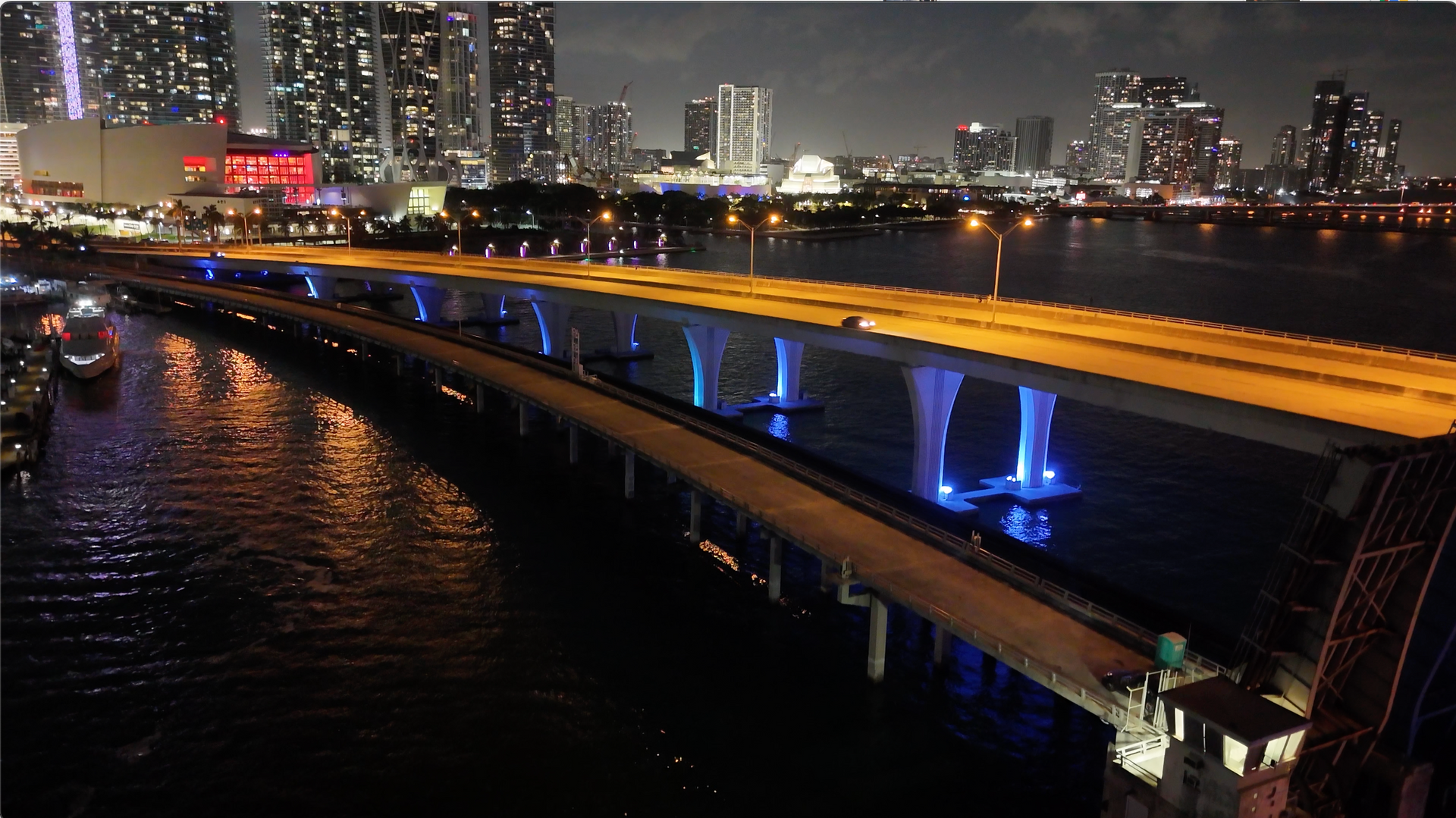 Miami during the Night Cruise.