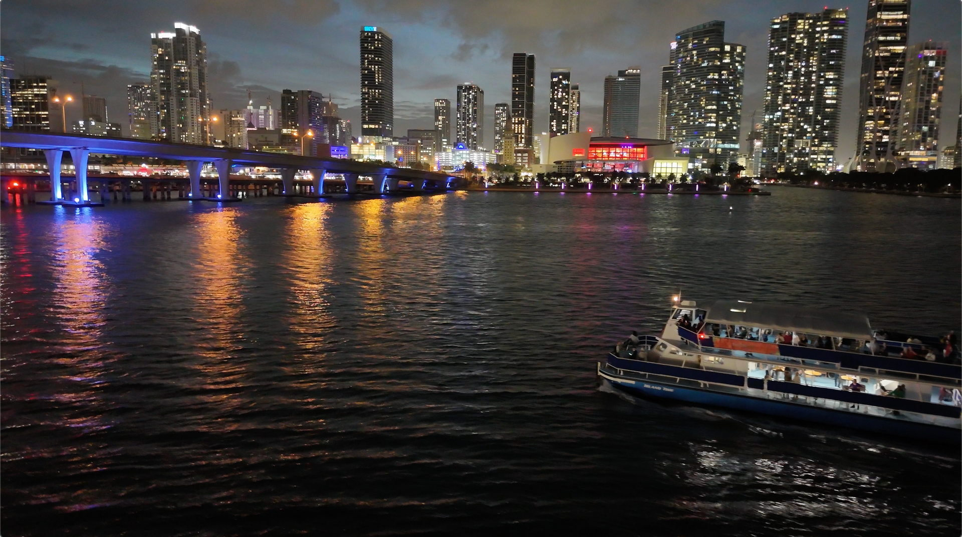 The best Miami Boat Tour at Night!