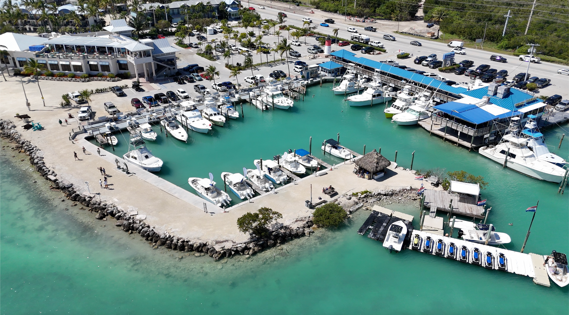 Lots of rental boats