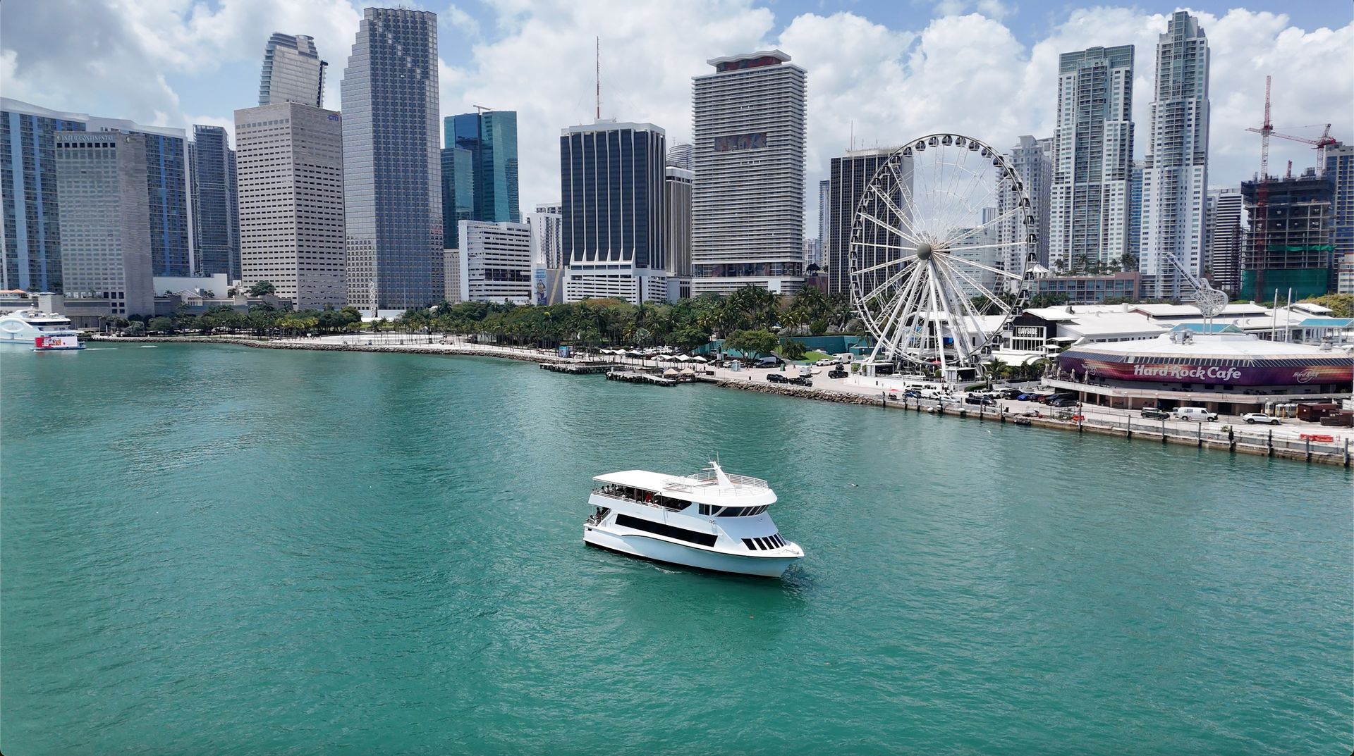 Biscayne Bay Sightseeing Cruise with skyline and bayside view