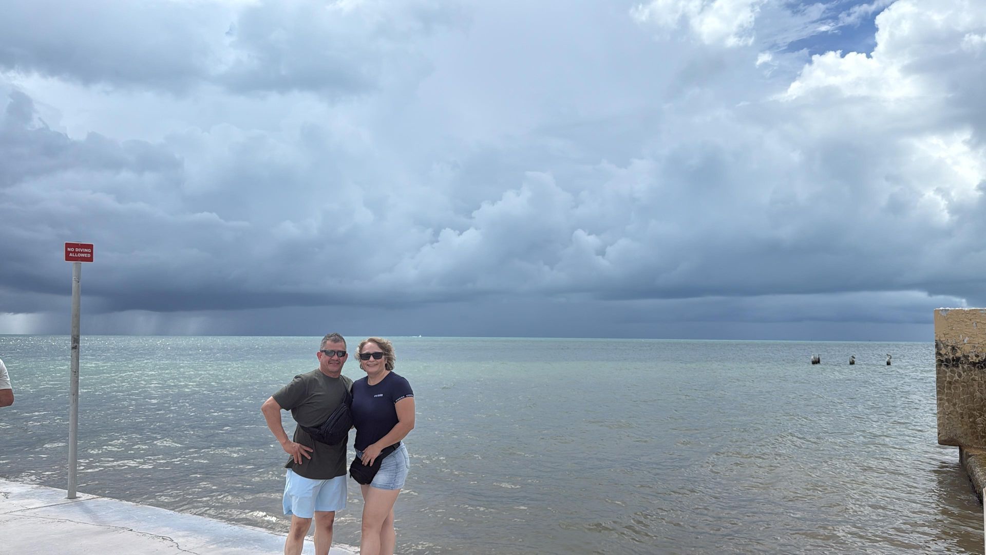 guest enjoying the beach in the Florida Keys coming from Miami to Key West on a Bus Tour
