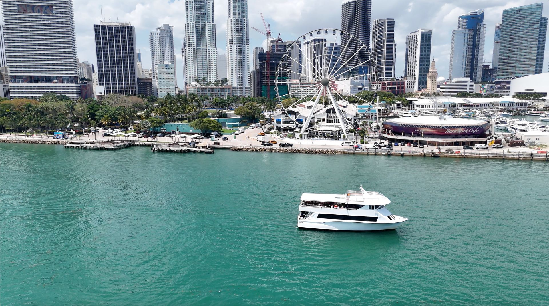 Miami Skyline seen better from a Miami Sightseeing Cruise