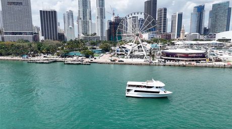 Miami Skyline seen better from a Miami Sightseeing Cruise