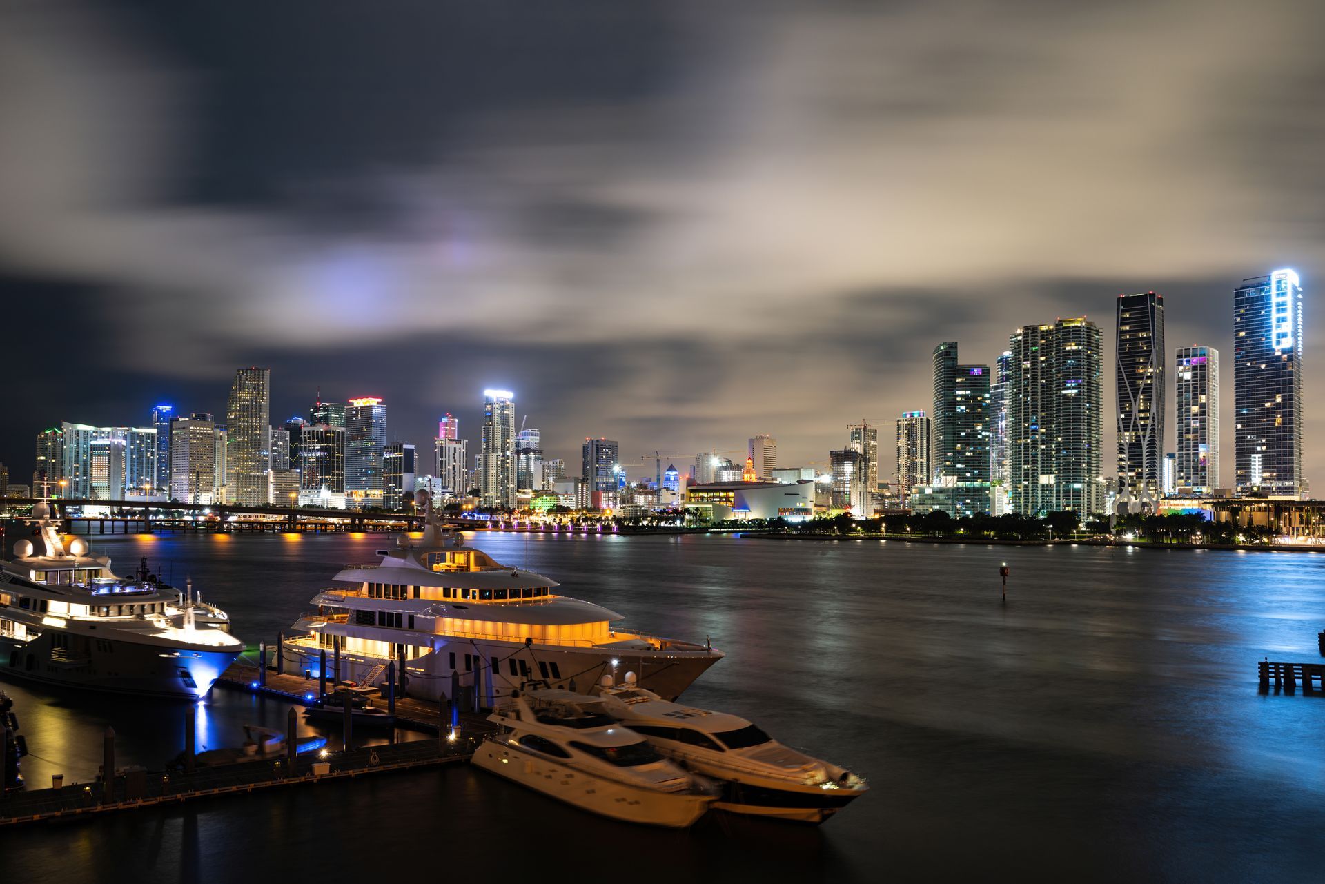 Miami Skyline at Night