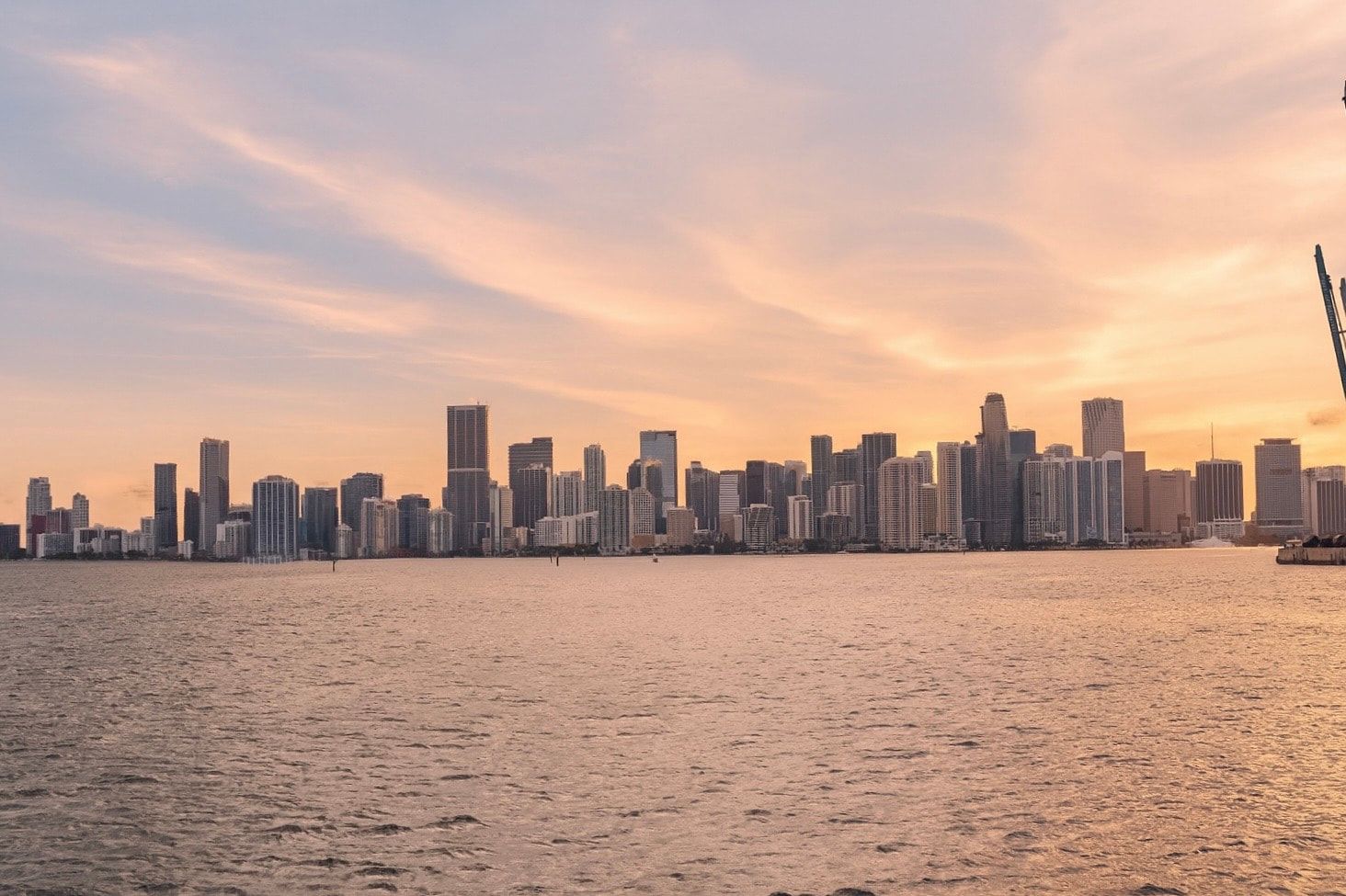 Calm waters and skyline
