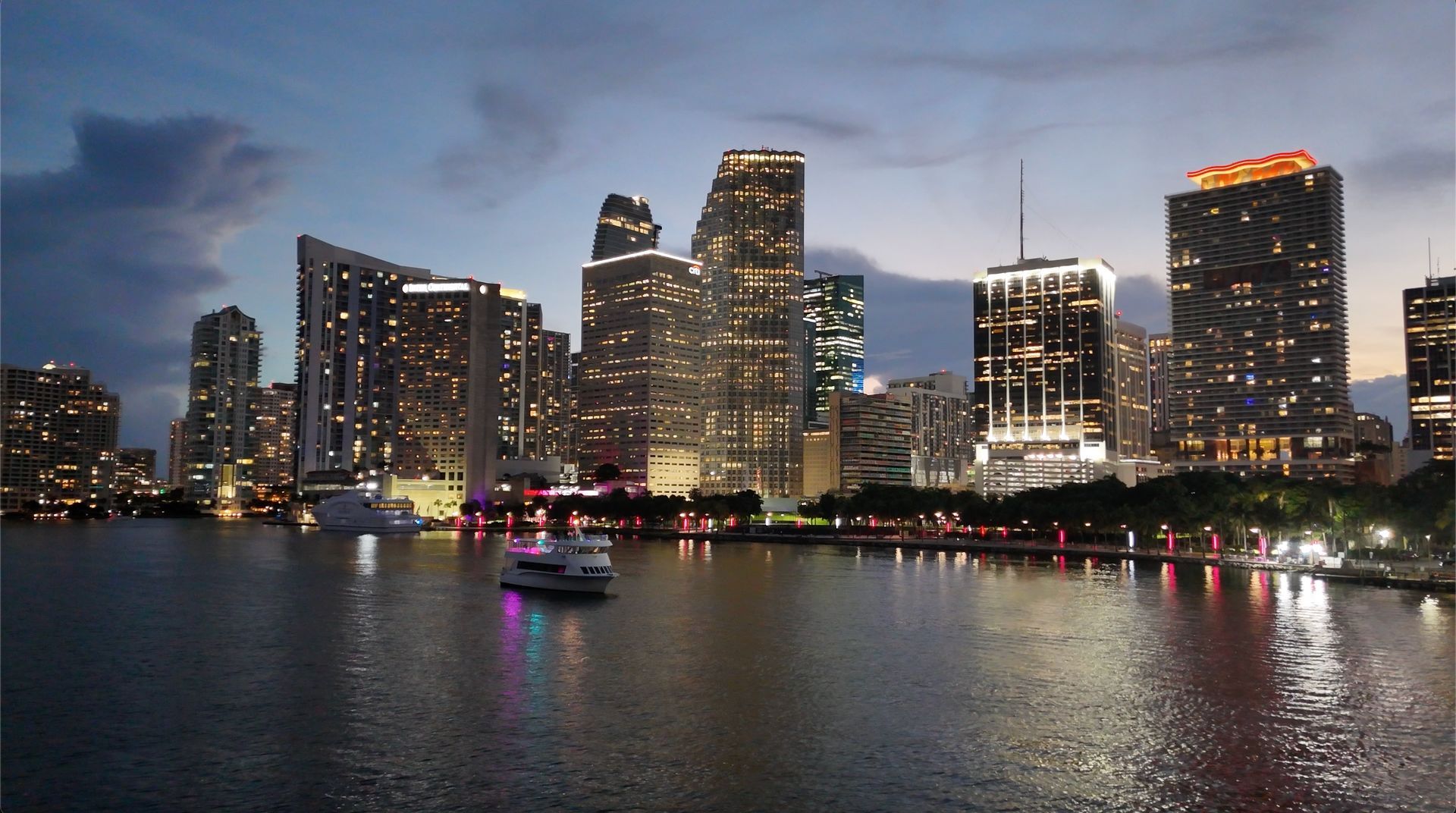 Miami skyline at Night
