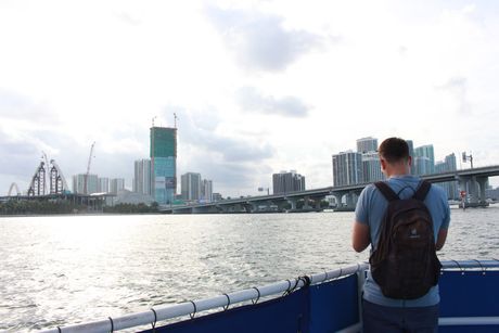 The Beautiful Miami skyline seen by a passenger onboard the Official Skyline Cruise