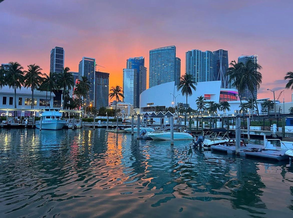 sunset in Miami