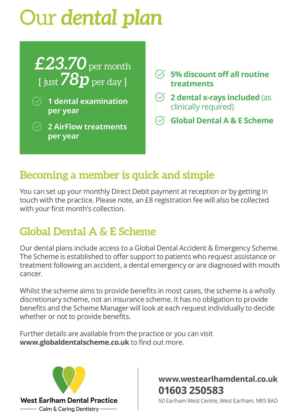 West Earlham Dental A5 Flyer 02