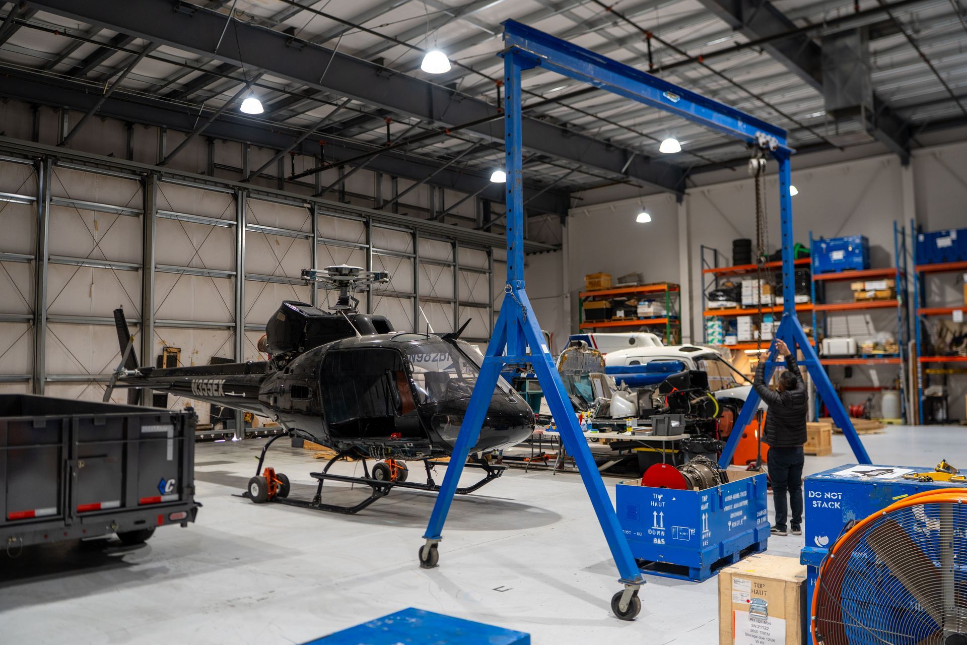 FAA-certified helicopter maintenance in Boulder City hangar