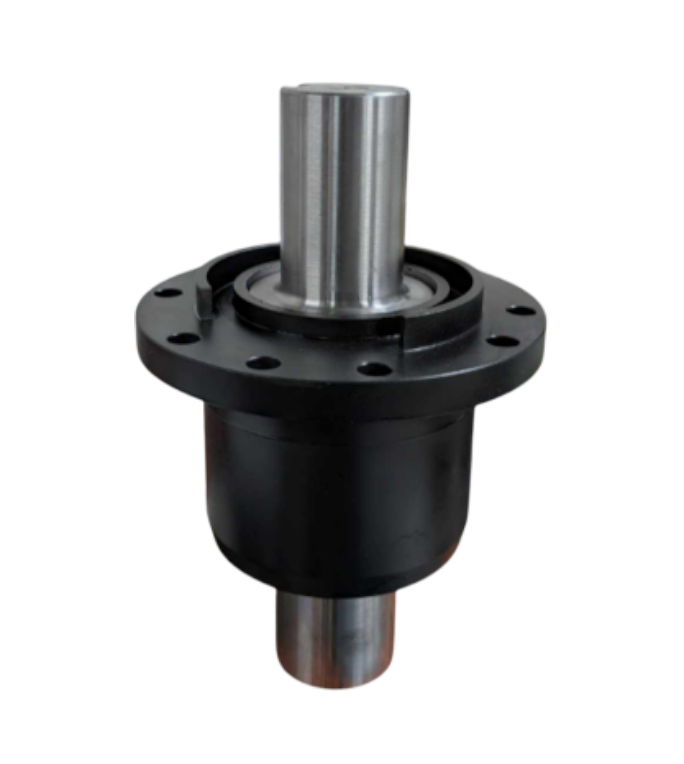 Green sprockets with spikes. One from a side angle, the other from the face.