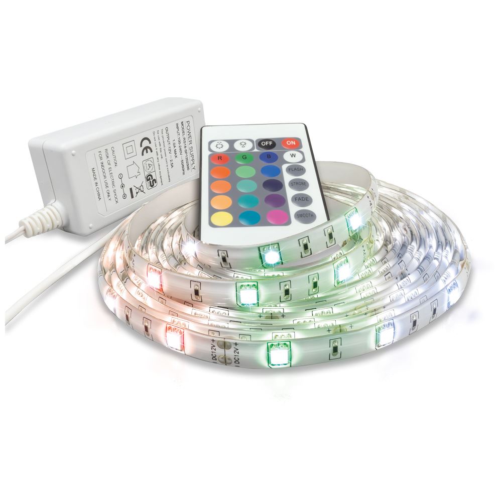 colour changing LED tape available in all sizes in our Cardiff store