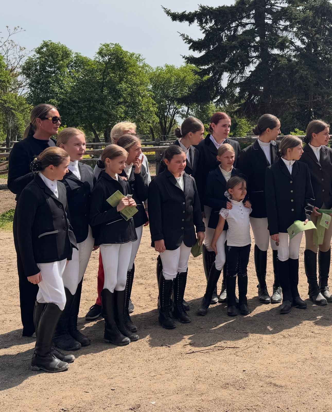 Reiternadel Prüfung mit Kindern