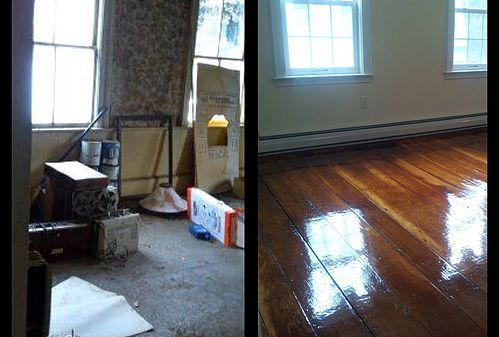 Before & After Floor Replacement   — General Contractors in Beverly, MA
