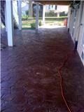 Decorative stamped concrete patio installed in Charlestown, Md