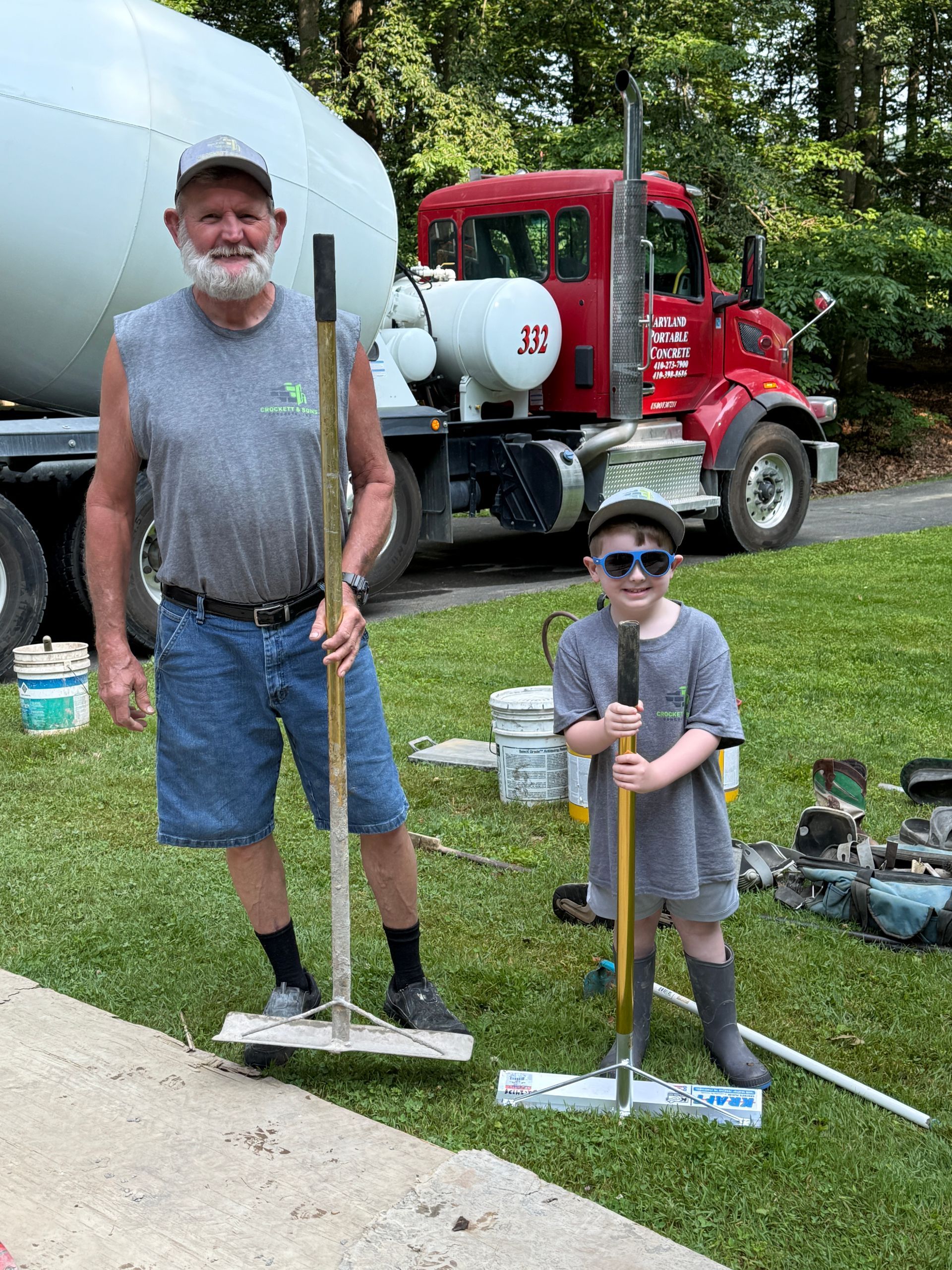 John Crockett Sr posing at a project in Port Deposit, MD