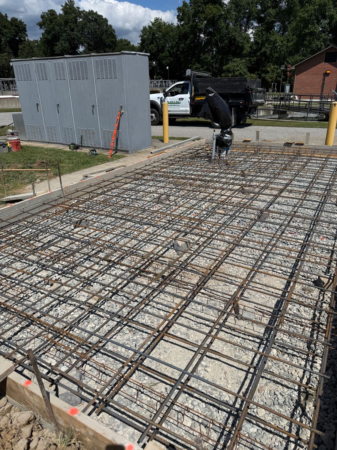 Rebar reinforcement on a project in Havre de Grace, MD