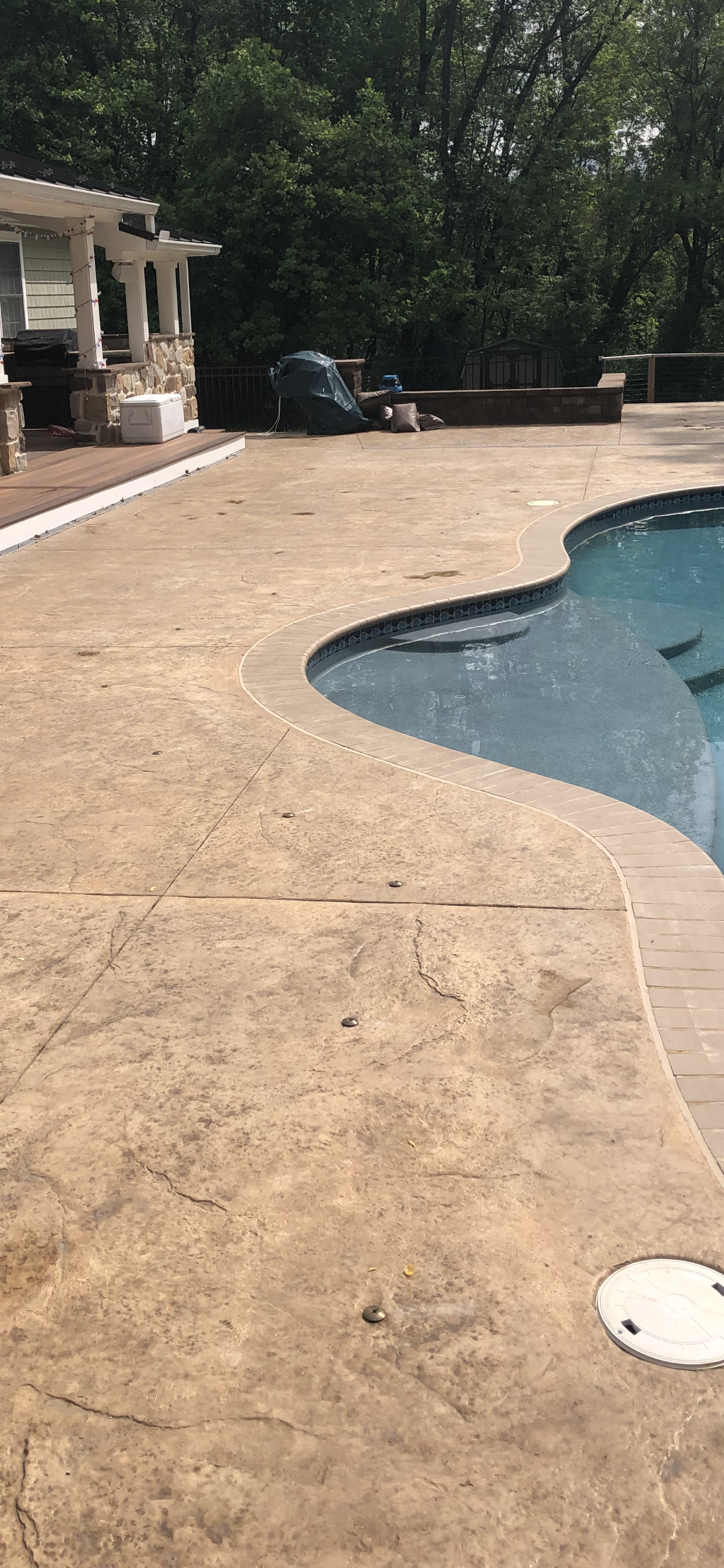 Concrete pool deck completed in Elkton, Md