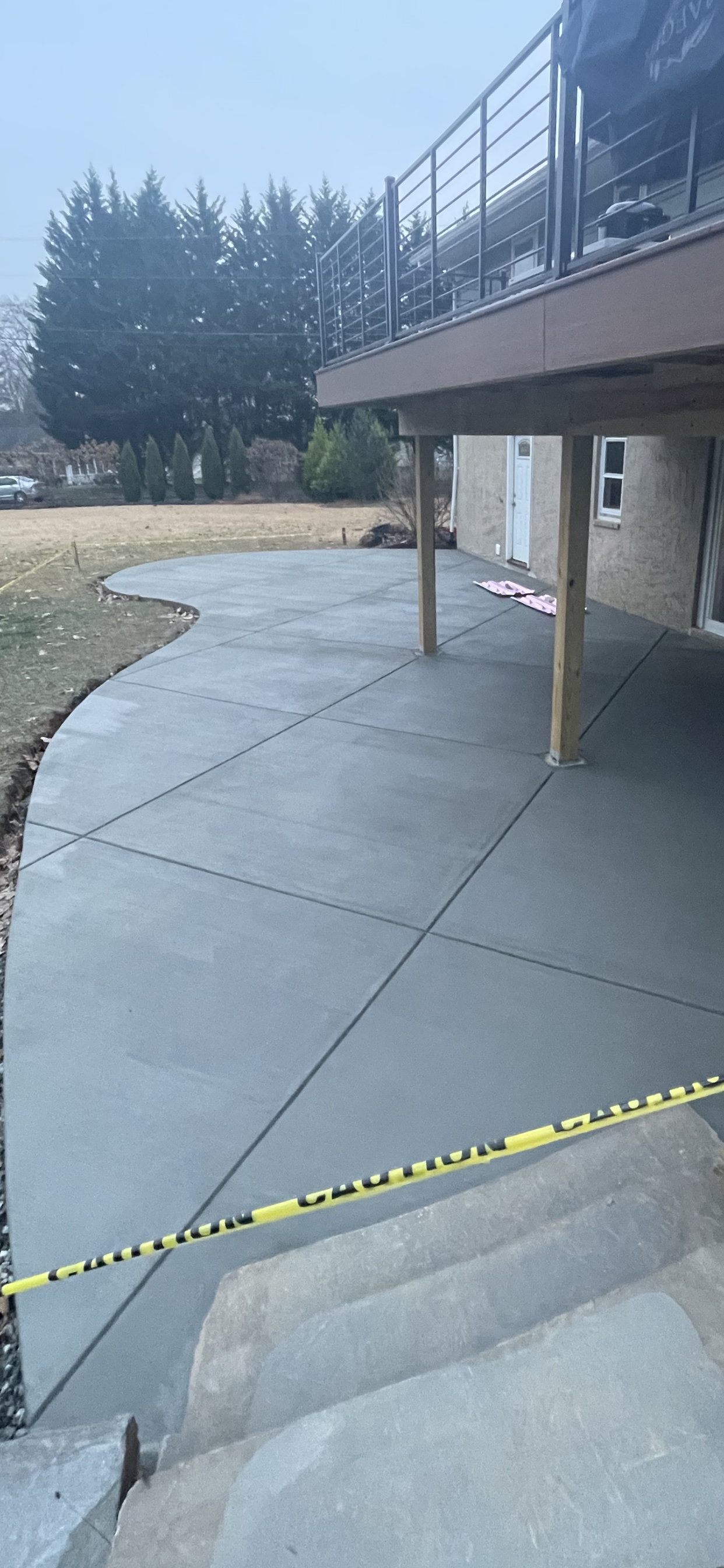 Broom Finished Patio