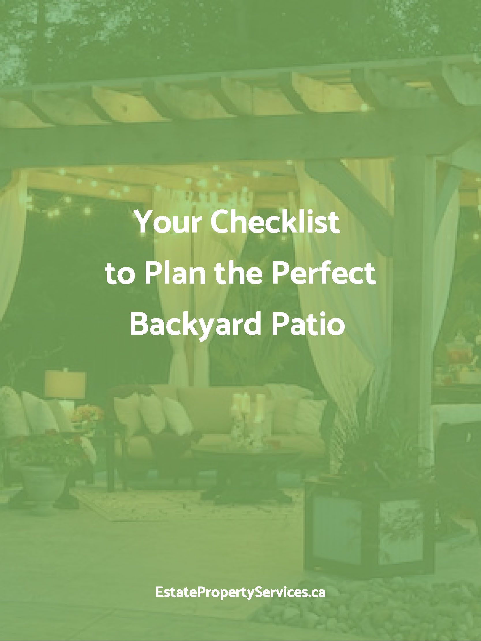 A checklist to plan the perfect backyard patio