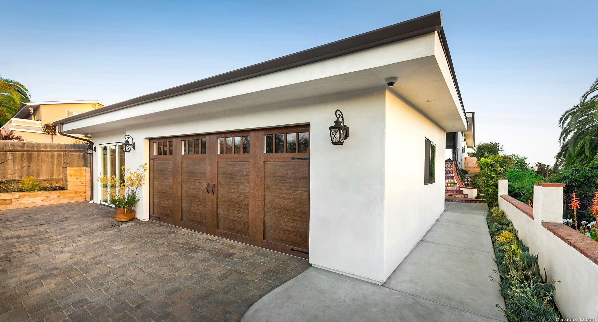 Textured steel door with a modern and sleek design.