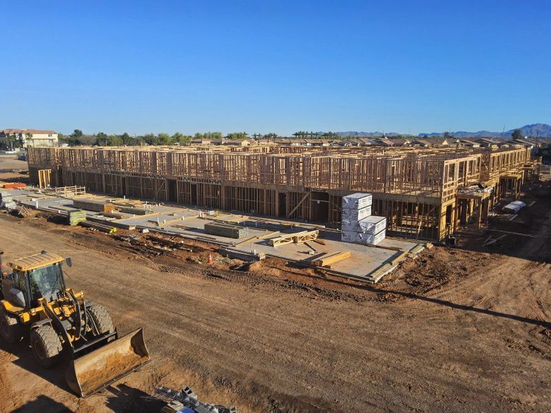 An Aerial View Of A Large Building Under Construction