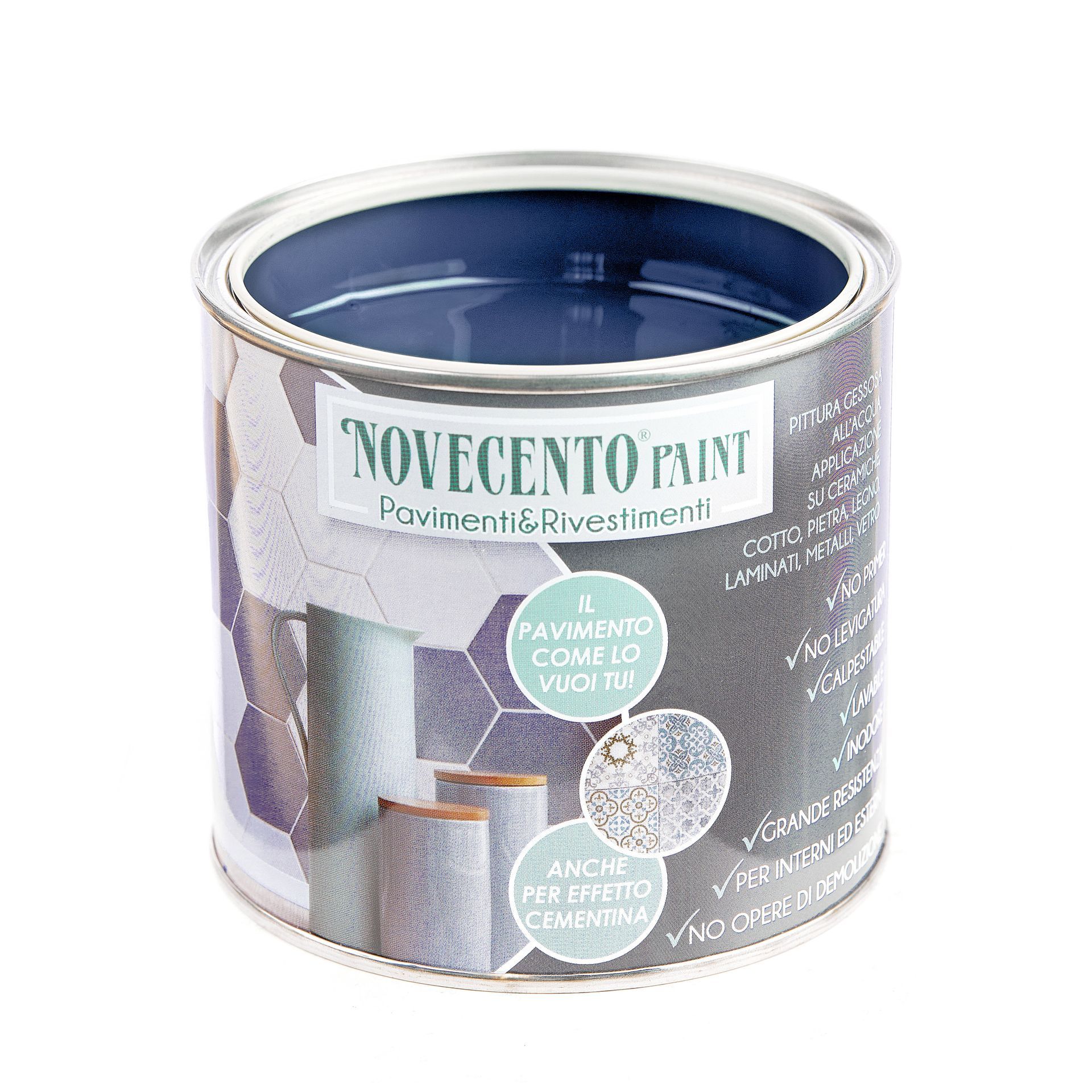 pavimenti e rivestimenti vernice blu impero Novecento Paint