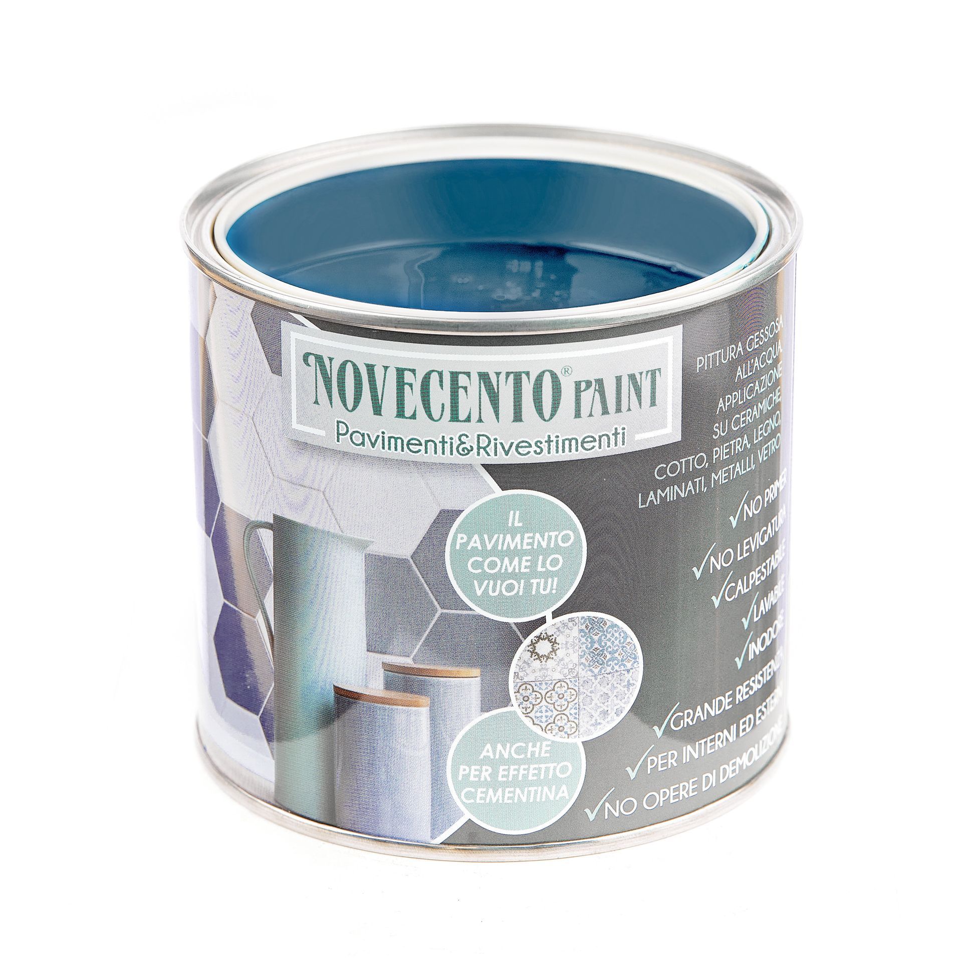 pavimenti e rivestimenti vernice blu petrolio Novecento Paint