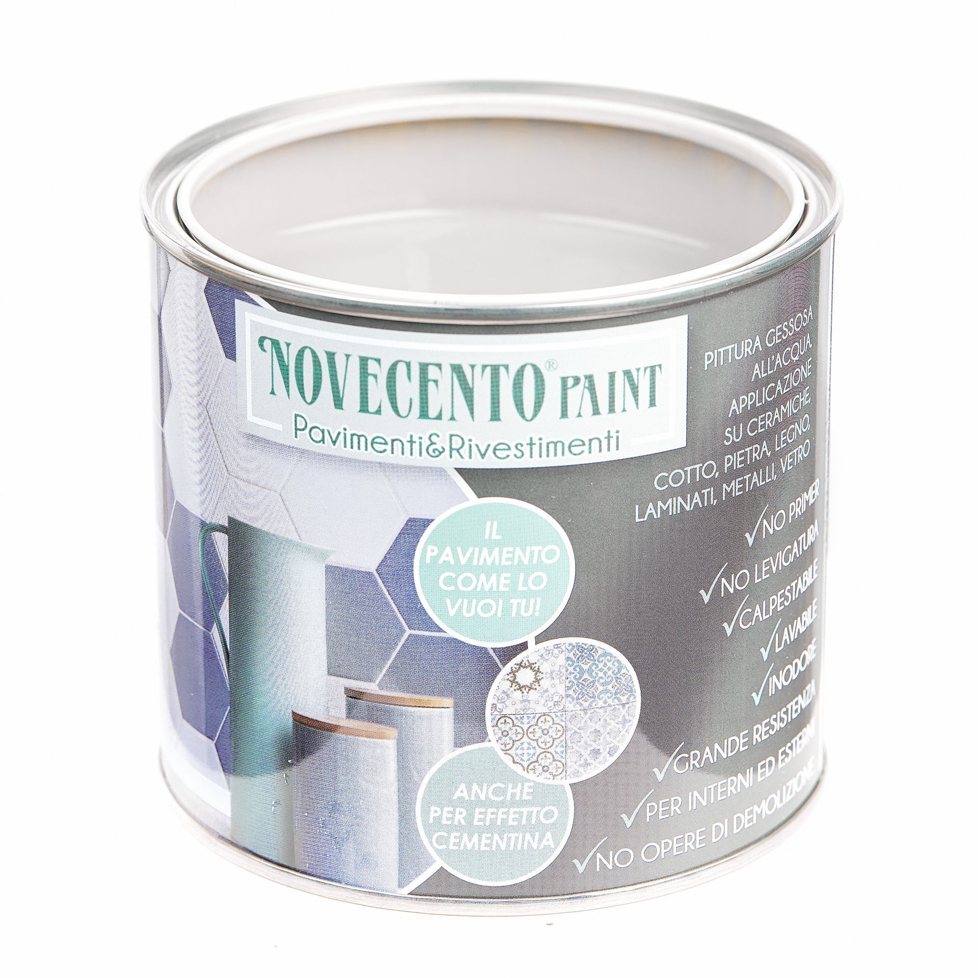 pavimenti e rivestimenti vernice grigio fumo Novecento Paint