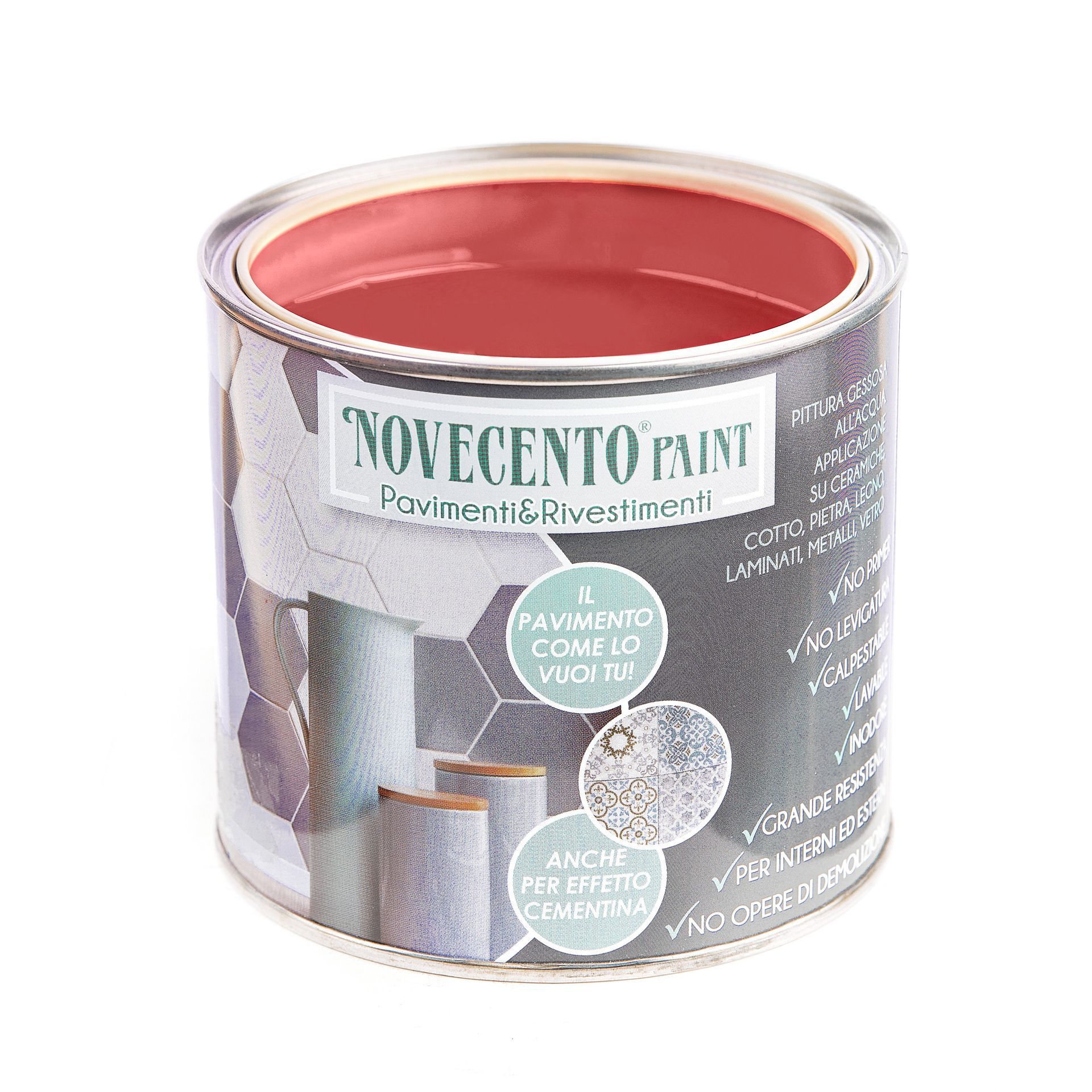 pavimenti e rivestimenti vernice rosso primitivo Novecento Paint