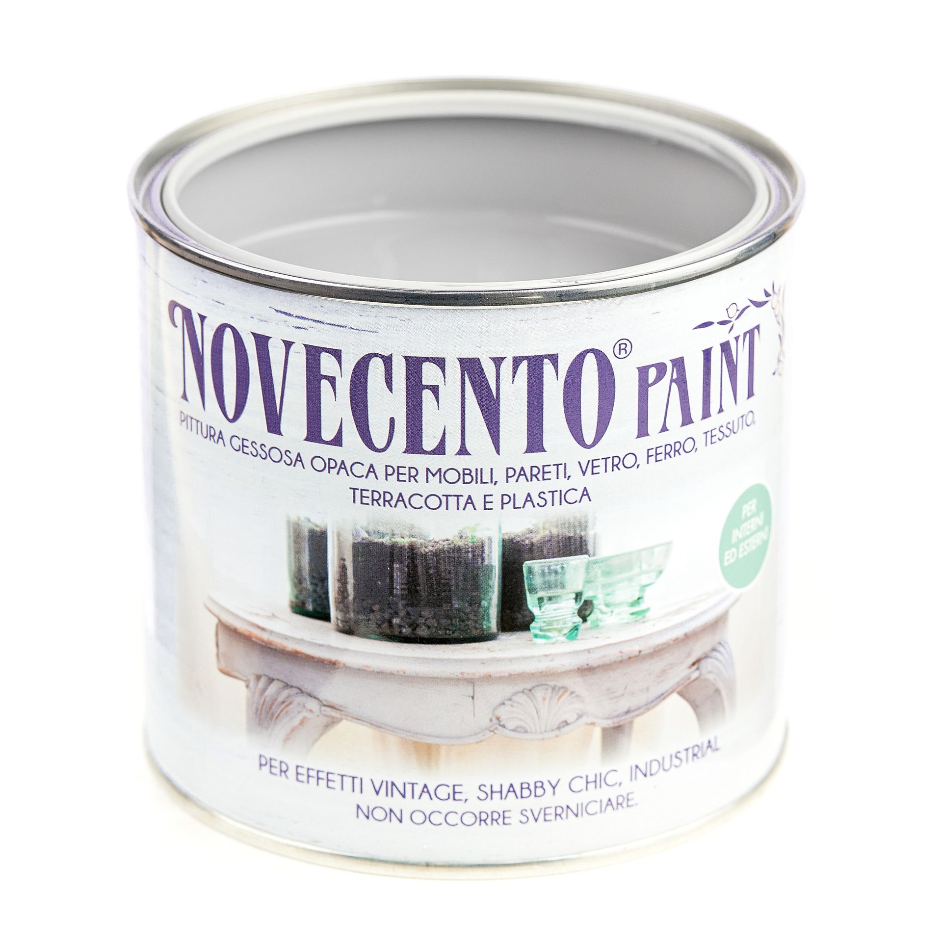 vernicia senza carteggiare novecento paint grigio fumo