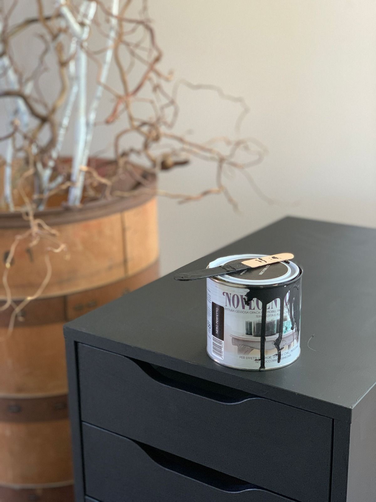 chalk paint nero novecento paint vernicia senza scartavetrare