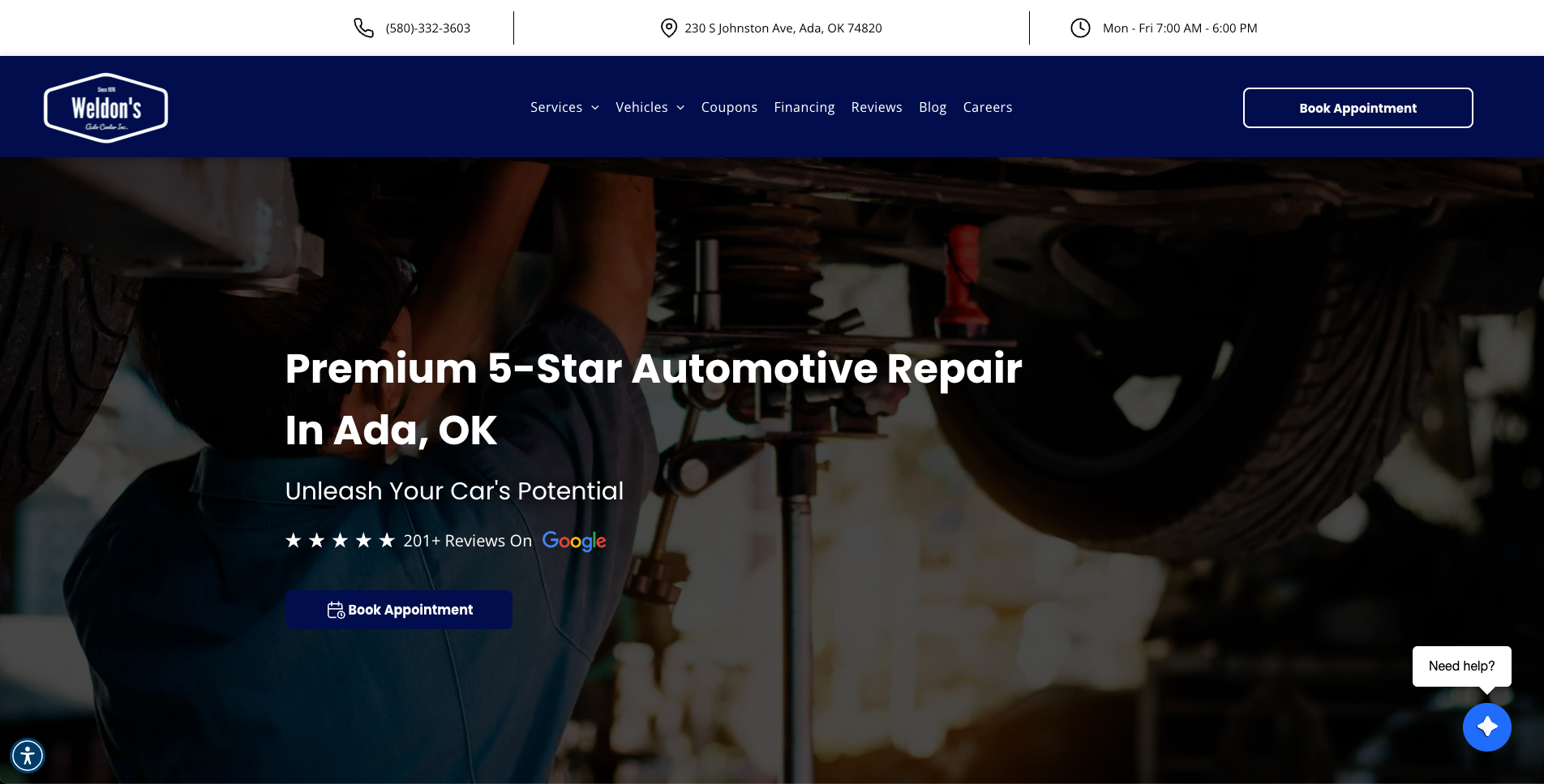 Quality Auto Repair in Ada, OK Weldon's Auto Center