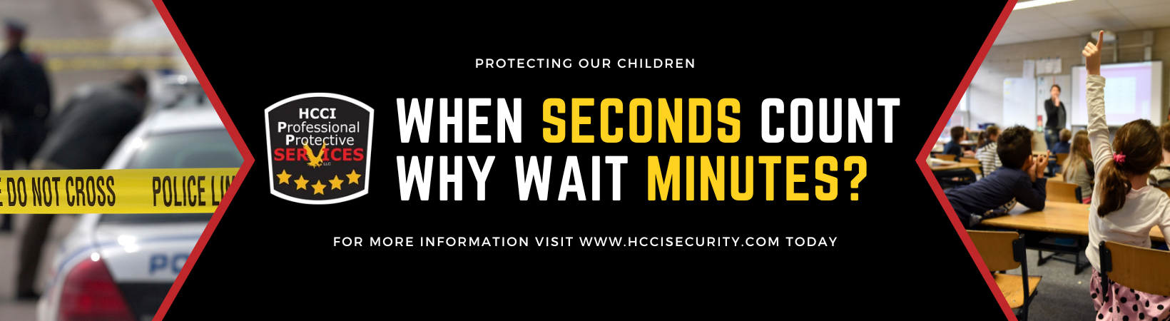 A poster that says when seconds count why wait minutes